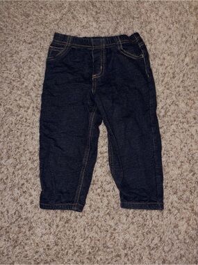 Carter's Dark Blue Denim Elastic Waist Pants